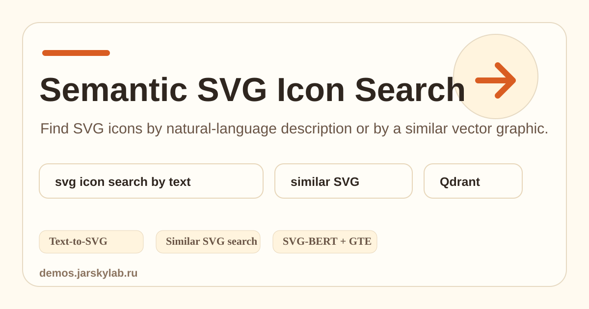 Semantic SVG Icon Search preview